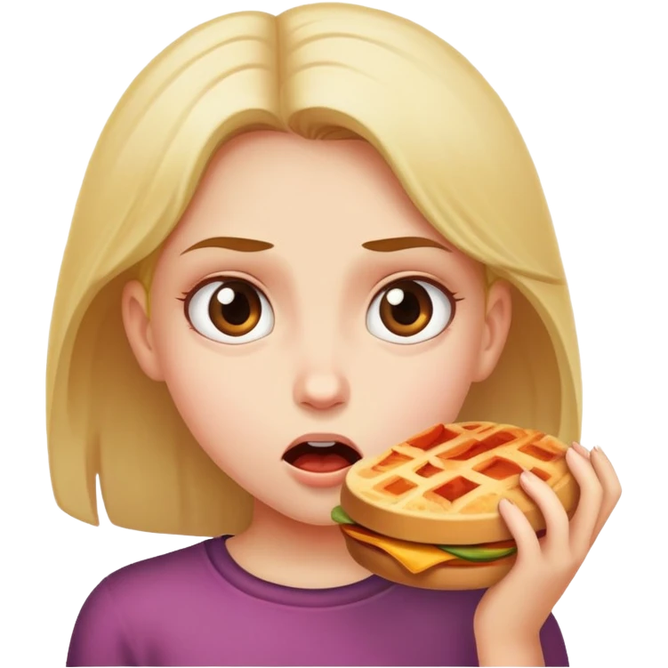 Mädchen hat Hunger  emoji