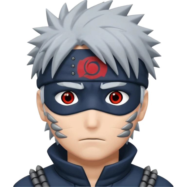 Kakashi Hatake con un ojo sharingan emoji
