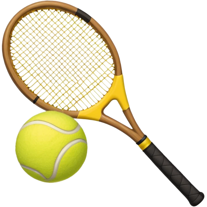 tennis ball and racket emoji