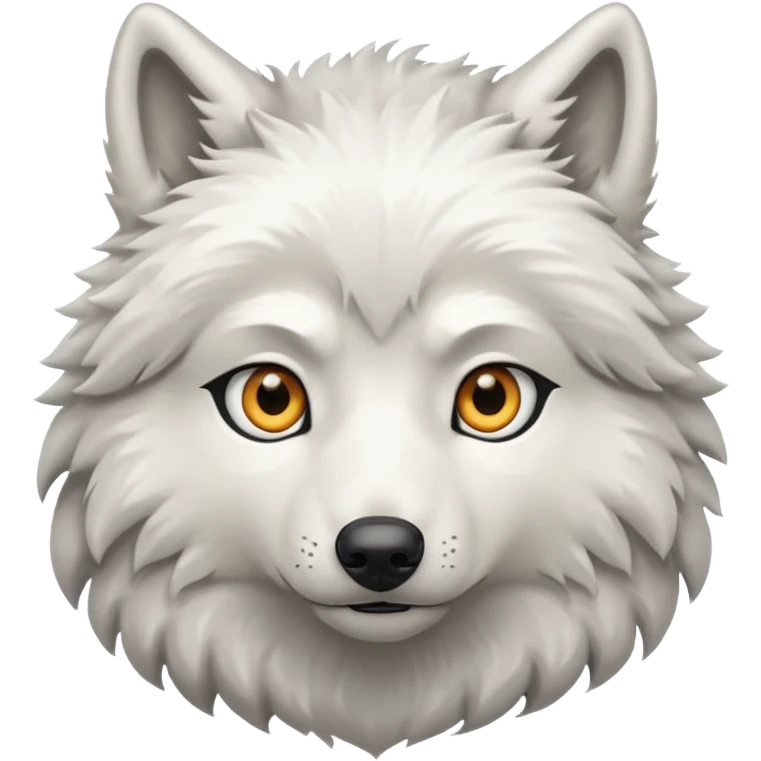 White wolf emoji