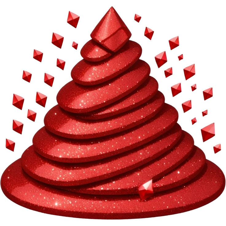 red glitter sleep Zzz emoji