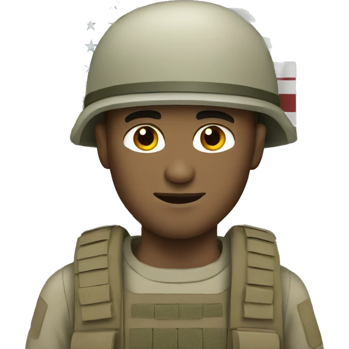 soldier white man emoji