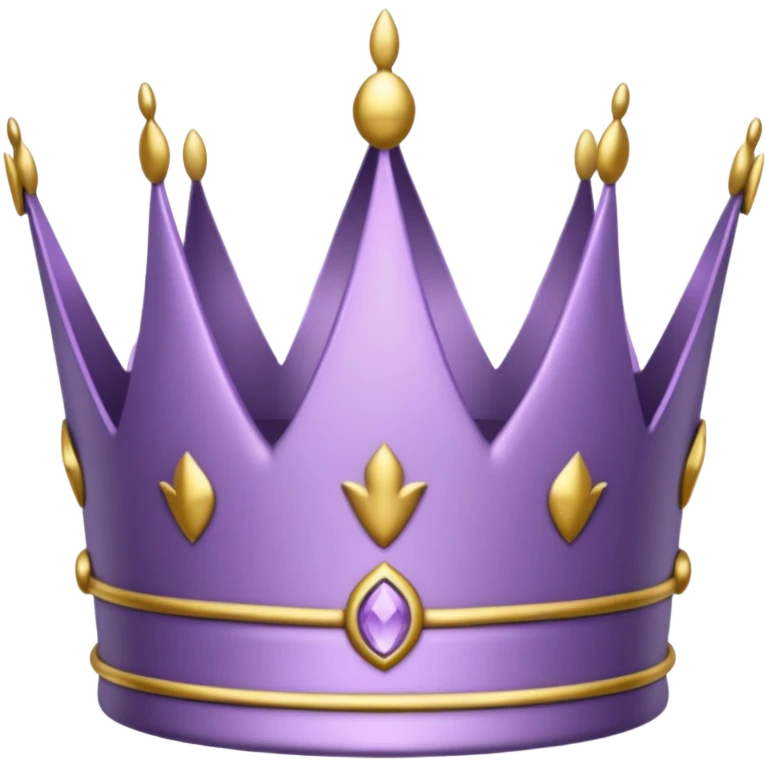 light purple crown emoji