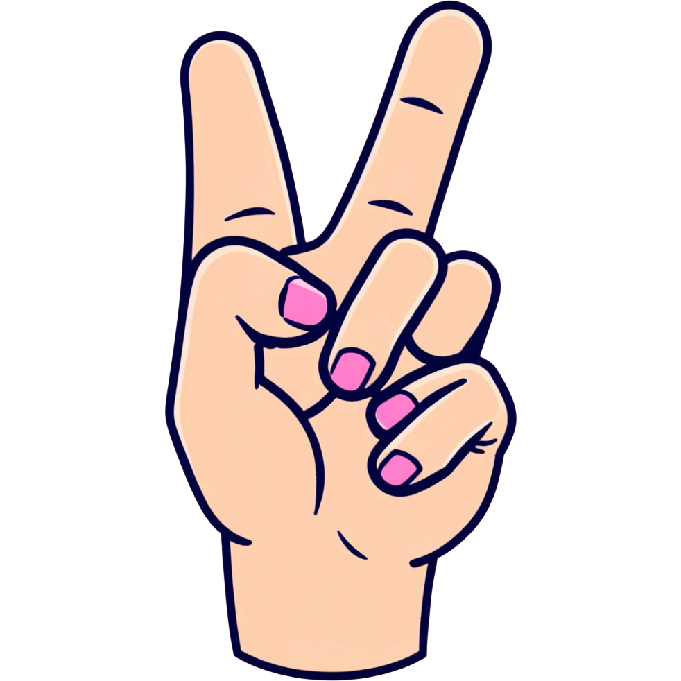 middle finger pink emoji
