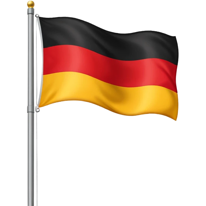 German flag on flagpole emoji