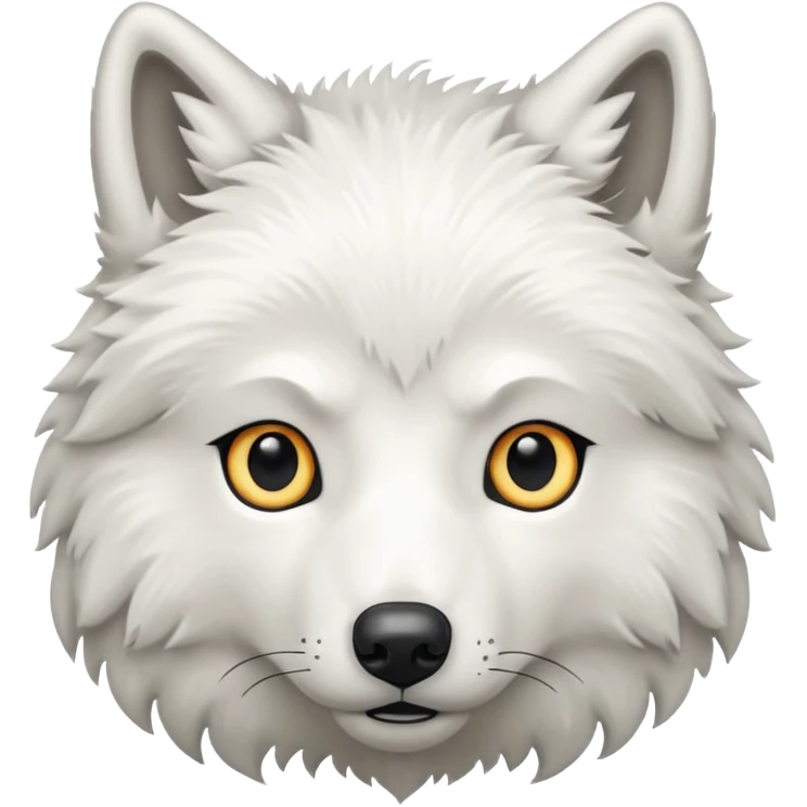 Arctic wolf emoji