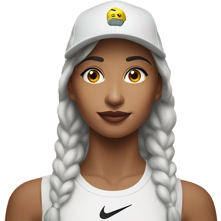 Woman cap nike  emoji