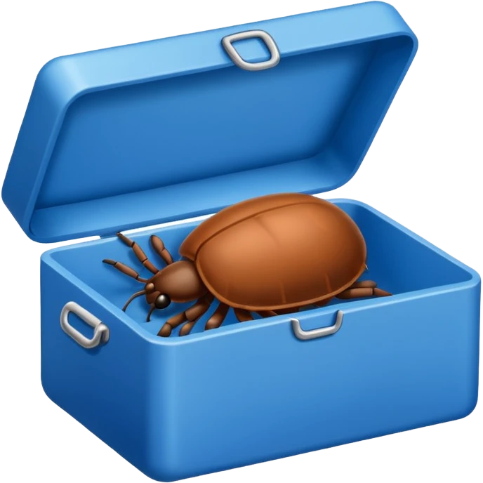 a tick inside a blue box emoji