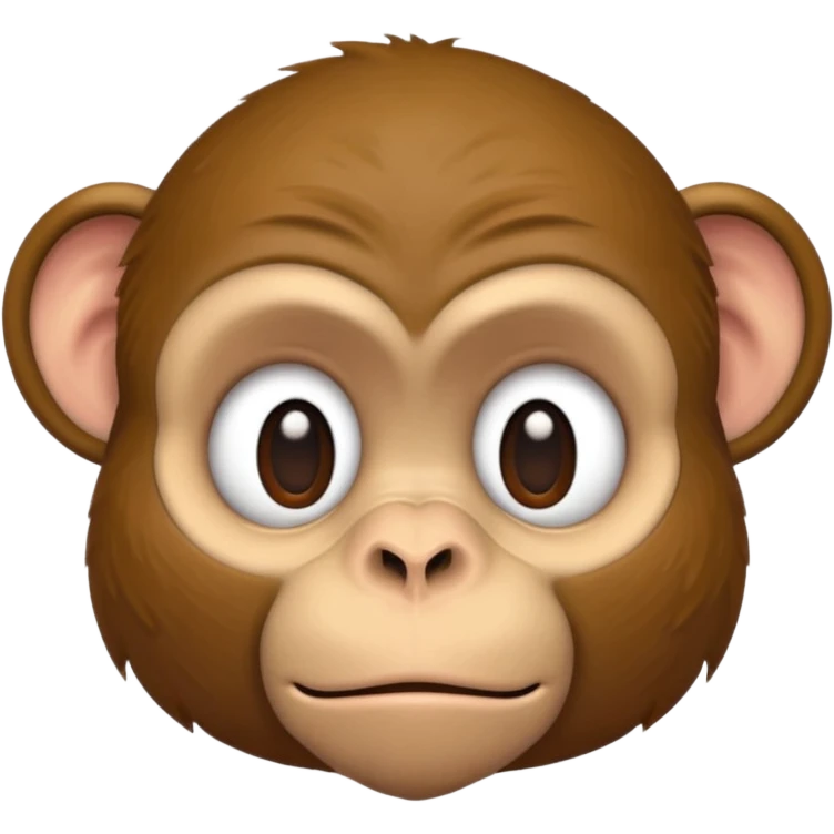Tired monkey emoji