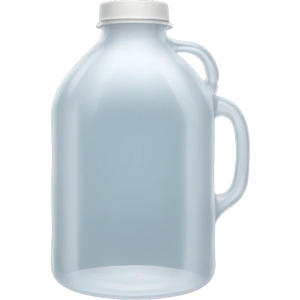 transparent plastic jug emoji