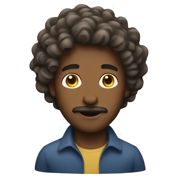 Man with waves hair  emoji
