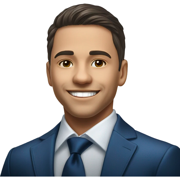 charming man in formal attire emoji