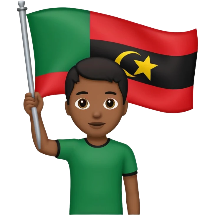 Pan African-African American Flag (Red-Black and Green horizontal stripes) - no stars or no other symbols, just the flag emoji