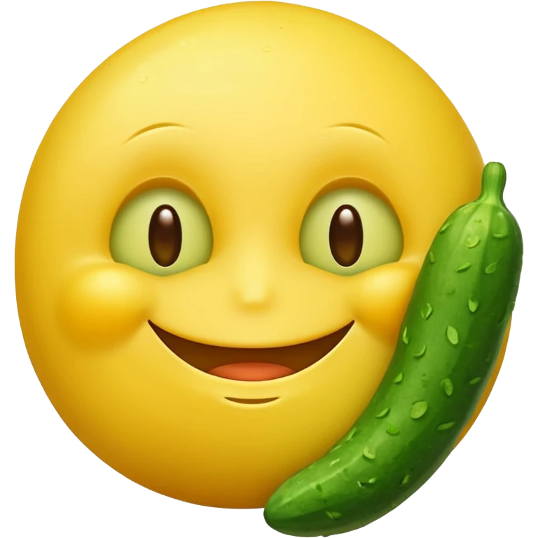 resting yellow smiley face with cucumbers over its eyes emoji