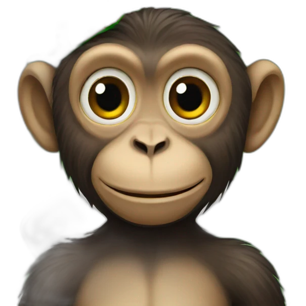 Monkey with italian flag emoji