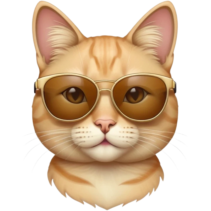 Cat wearing sunglasses emoji