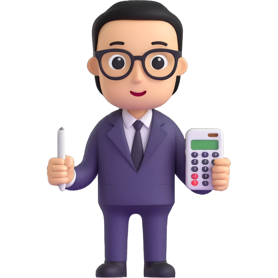 A calculating strategist emoji