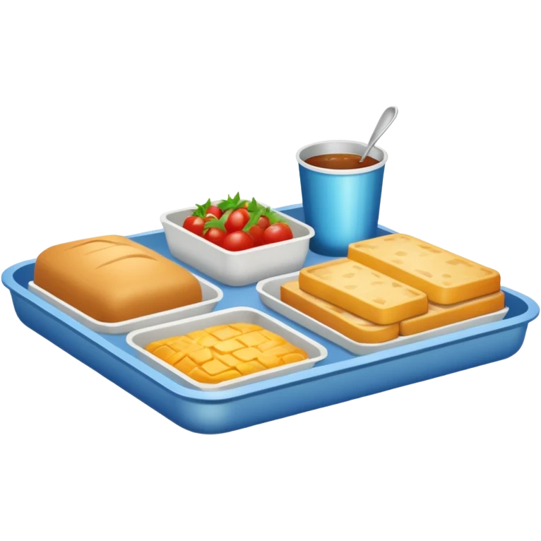 rectangle tray meal emoji