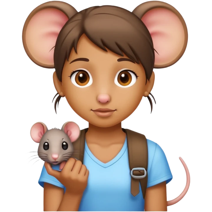 brat girl summer rat emoji