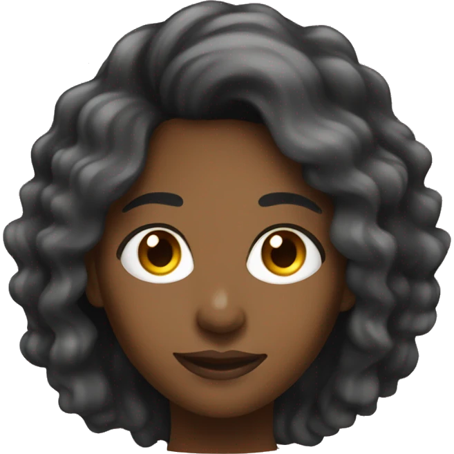black woman news photographer with long hair emoji