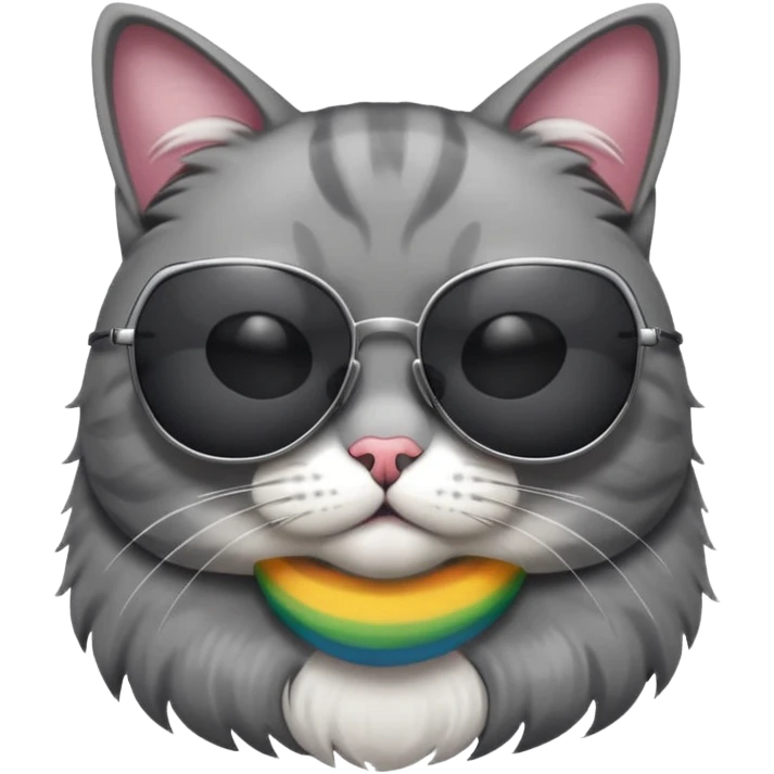 Cat wearing sunglasses emoji