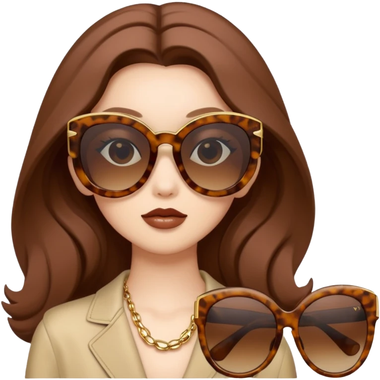 Brown Miumiu Sunglasses emoji