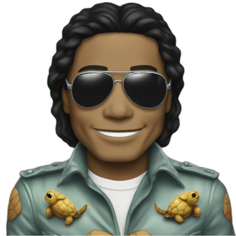 turtle michael jackson emoji