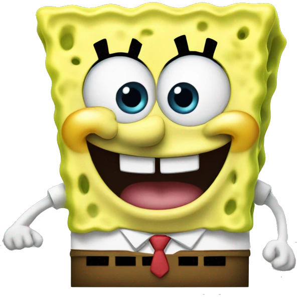 really happy spongebob  emoji