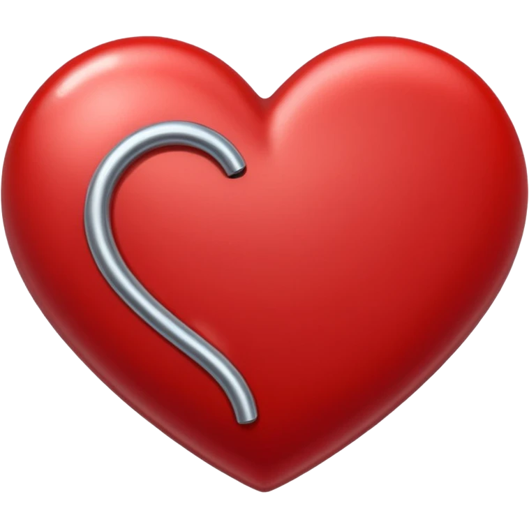 heart with a magnet above it emoji