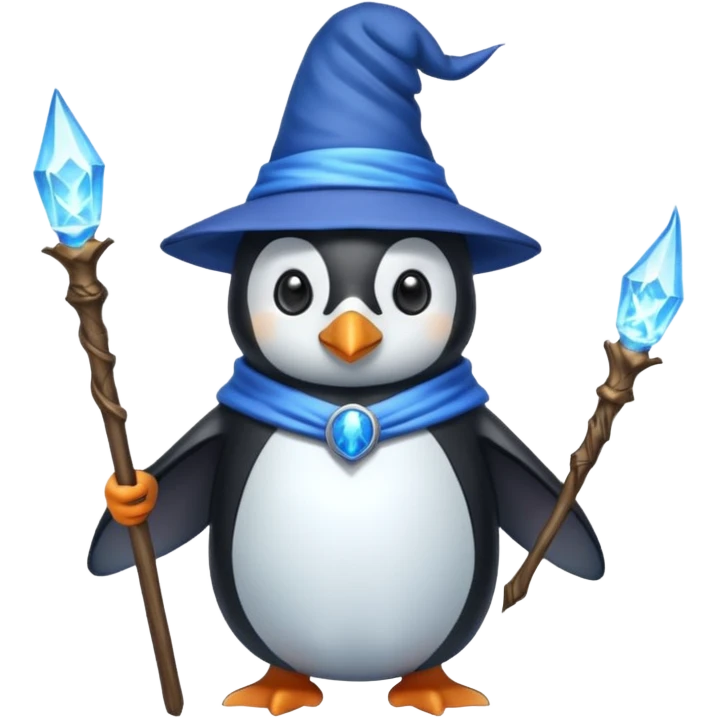 Penguin Wizard emoji