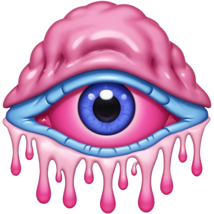 Make blue 777666 have pink eyes and and make the style steal a brainrot emoji