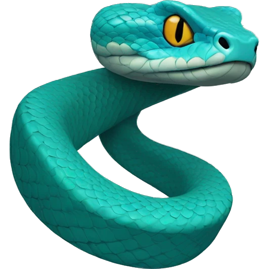 Blue Pit viper emoji