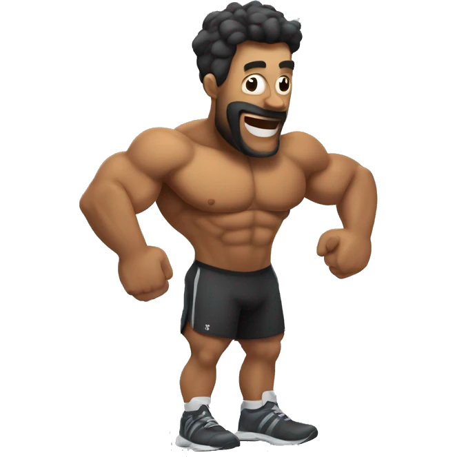 Vaca en el gym emoji
