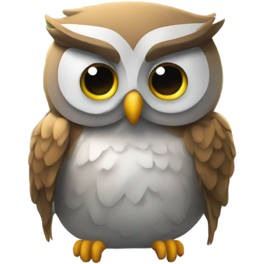 Owl in a car emoji