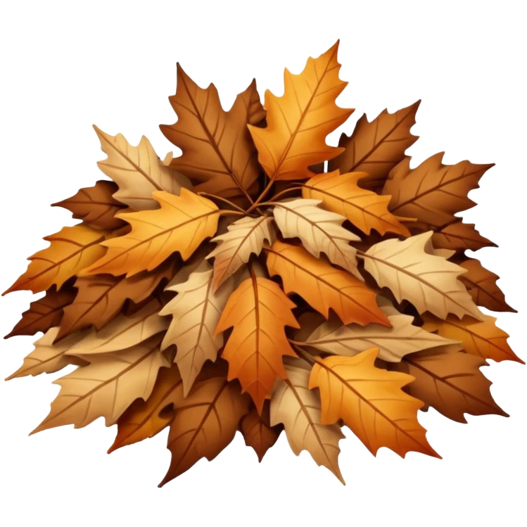 create dryleaf emojis with different moods emoji