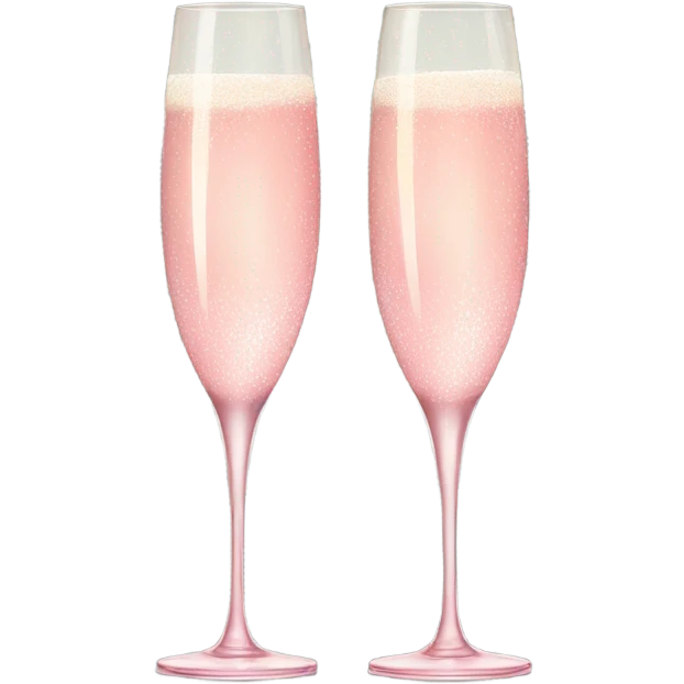 Pink champagne glasses  emoji