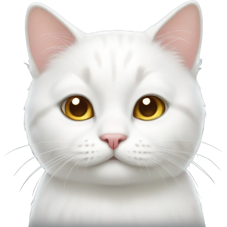 white cat cute emoji