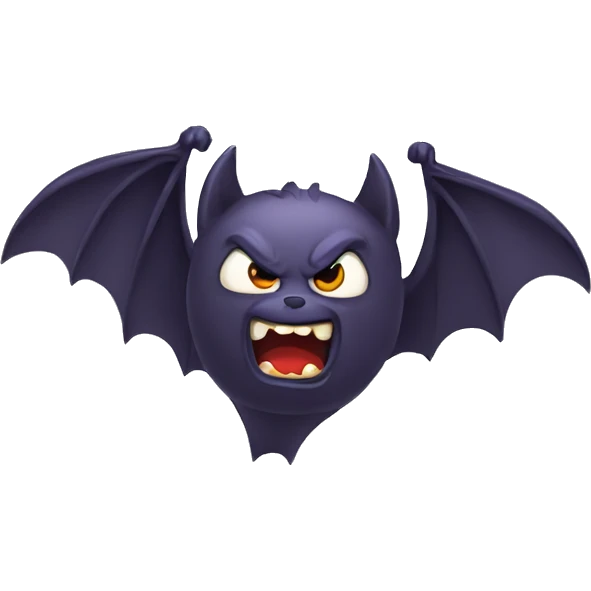 fighting angry bat emoji