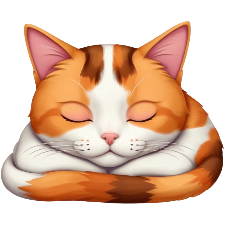 Cat sleeping  emoji