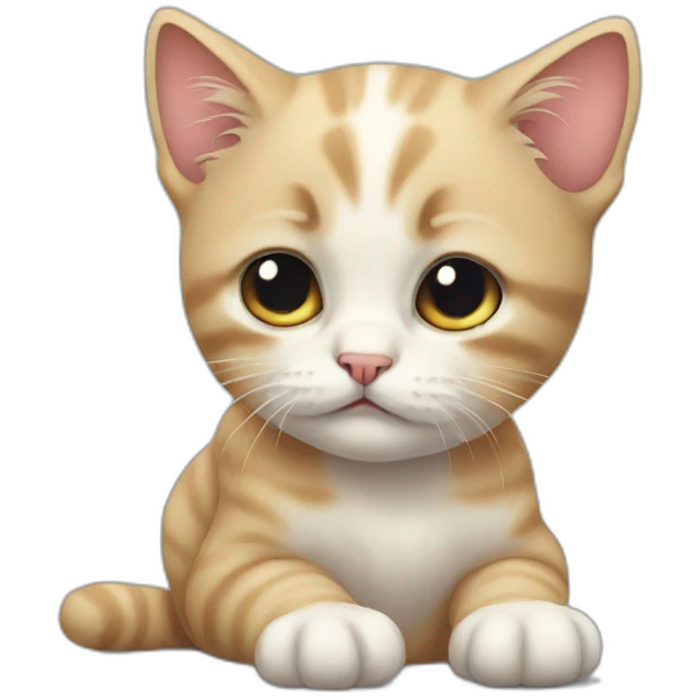 Sad kitten emoji
