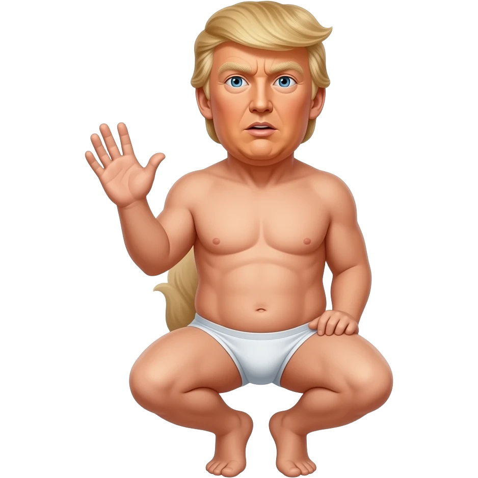 Donald trump in underwear emoji