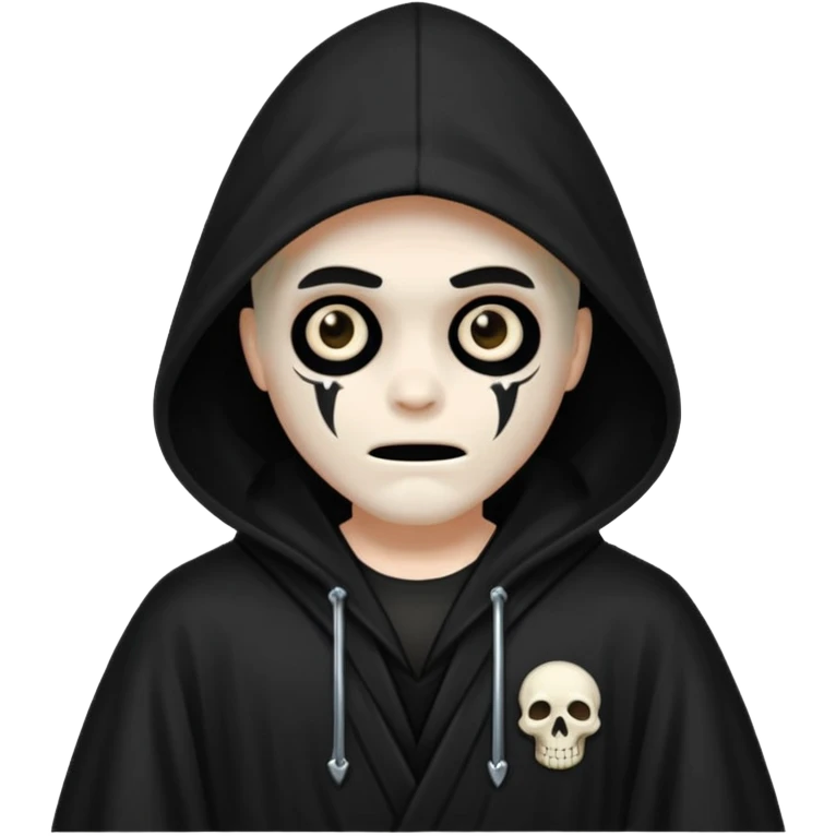 grim ripper without showing his face just him in his black rope emoji