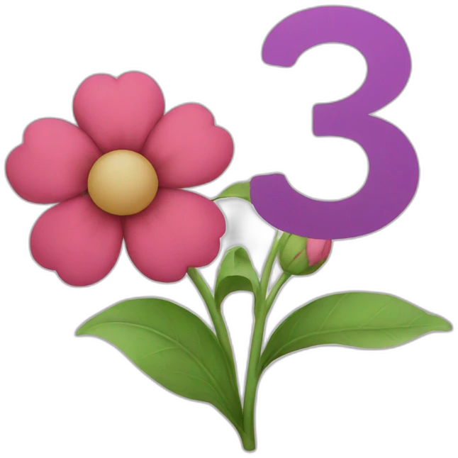 flower with number 31 emoji