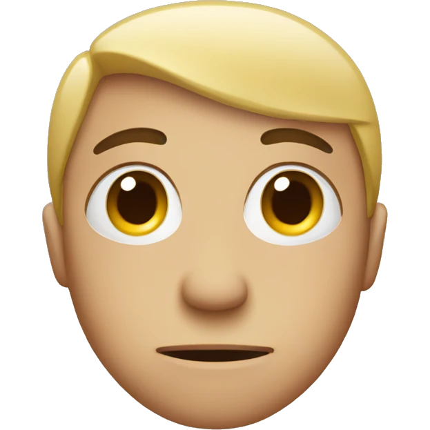side eye with straight face emoji