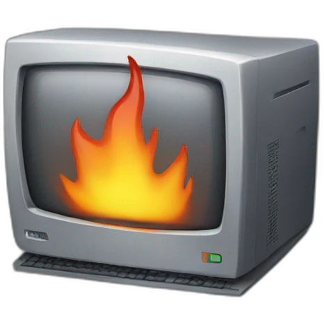 computer fire emoji