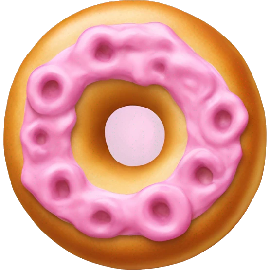 Bagel pink  emoji