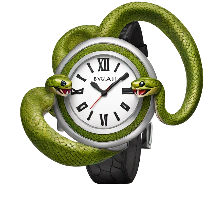 Bulgari snake watch emoji