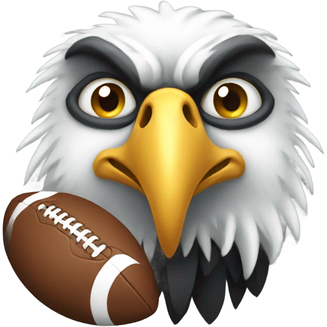 Eagle with football emoji