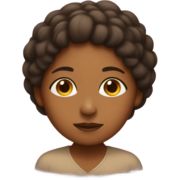 brown girl meditating  emoji
