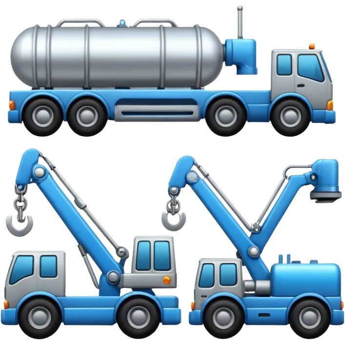 create a realistic emoji showing logistic machines emoji